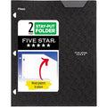 upgraded Five Star 2-Pocket Folder, Plastic Folder with Stay-Put Tabs, Fits