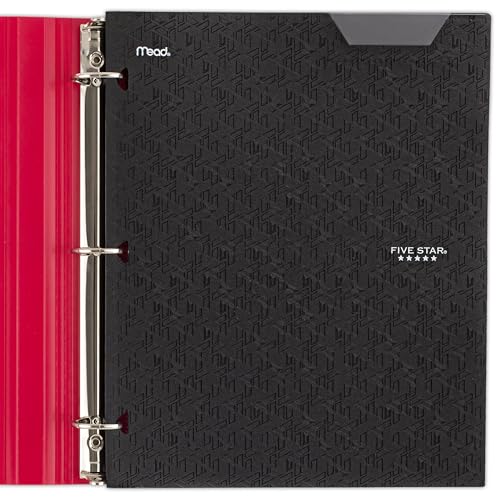 upgraded Five Star 2-Pocket Folder, Plastic Folder with Stay-Put Tabs, Fits