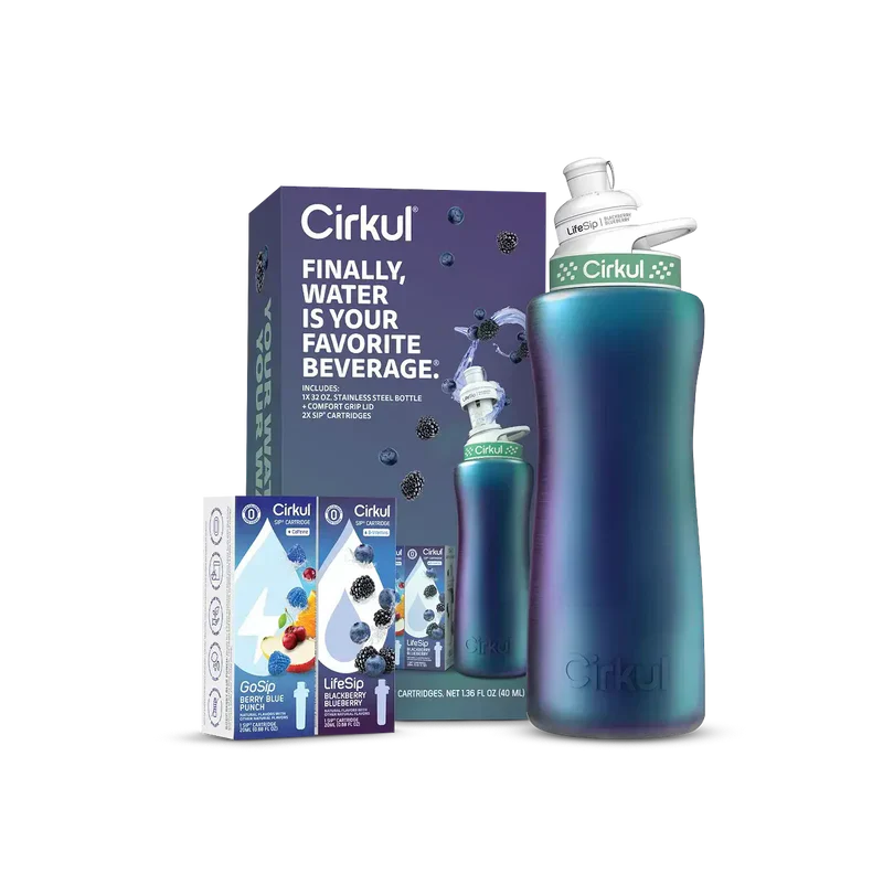 Playful Geometric 32oz. Chameleon Stainless Steel Bottle Starter Kit 95KR - Fun Food Fidget Cookie Squishable Toy - Default Title