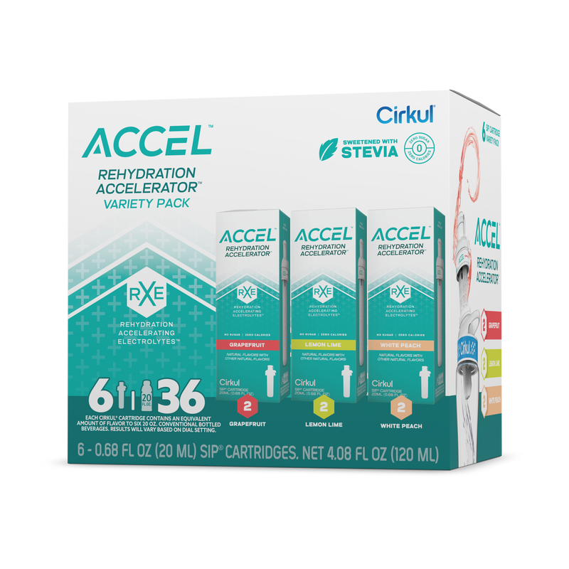 Sugar-Free Accel 6-Pack Variety Pack IZ9I - Electrolyte Hydration Enhanced Taste Cartridges - Default Title