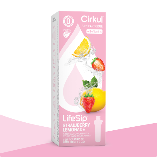 Refreshing Electrolyte LifeSip Strawberry Lemonade (Stevia) QJJ2 - Sugar-Free Fruit Flavor Cartridge Refill - Default Title